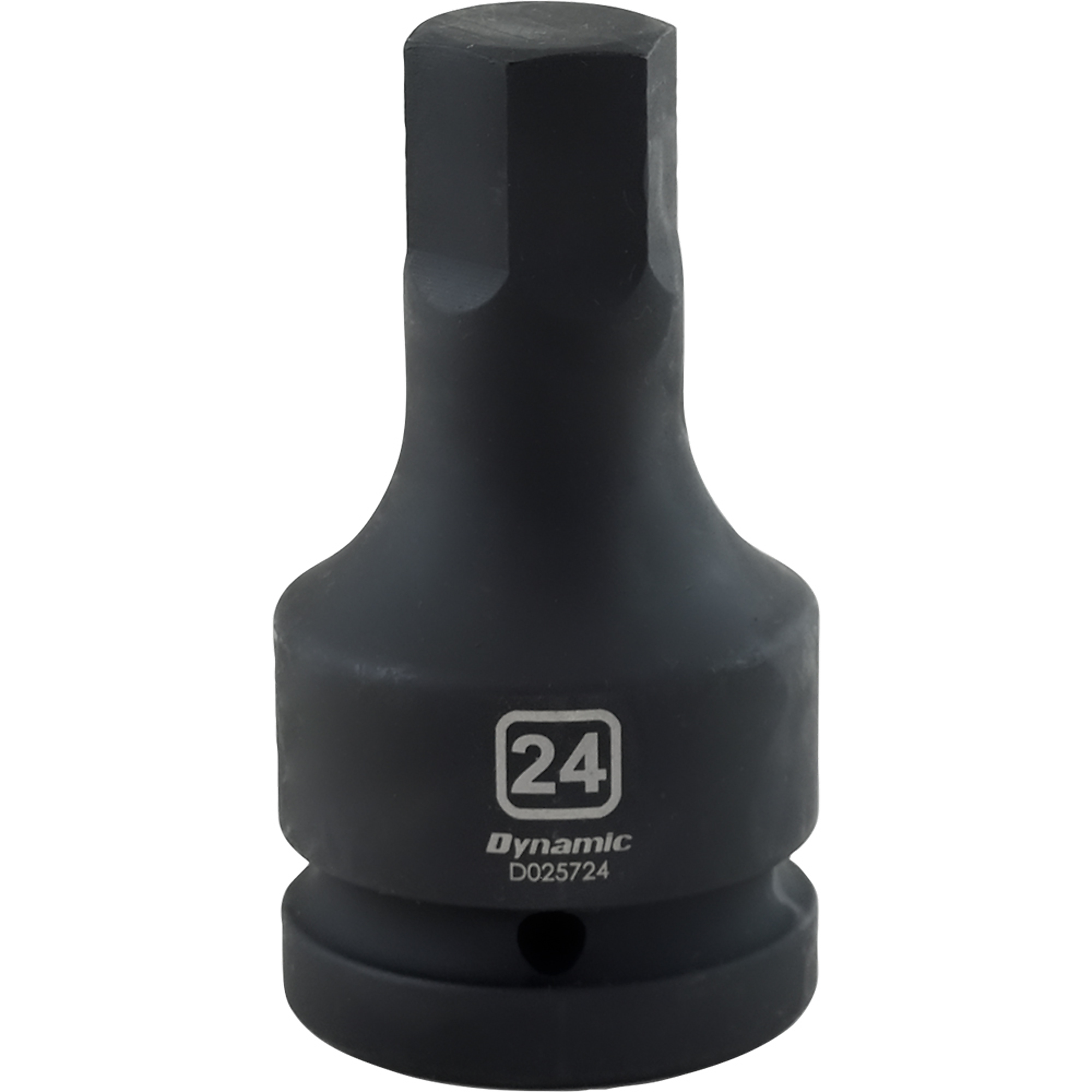Dynamic Tools 1" Drive Metric Hex Head, 24mm, Bit Impact Socket